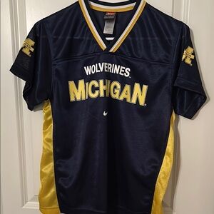 Nike Michigan Wolverines Navy and Yellow Jersey